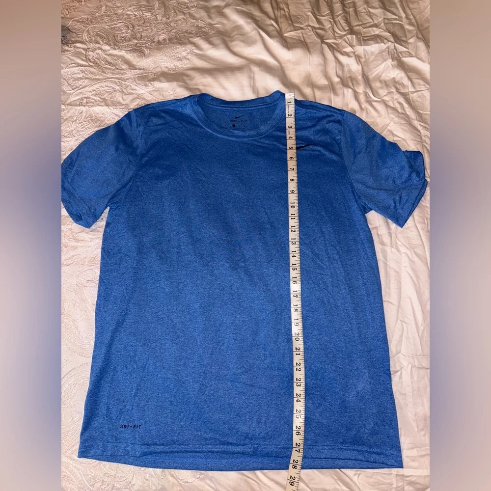 Nike Dri-FIT Athletic Shirt Heathered Blue Size L
